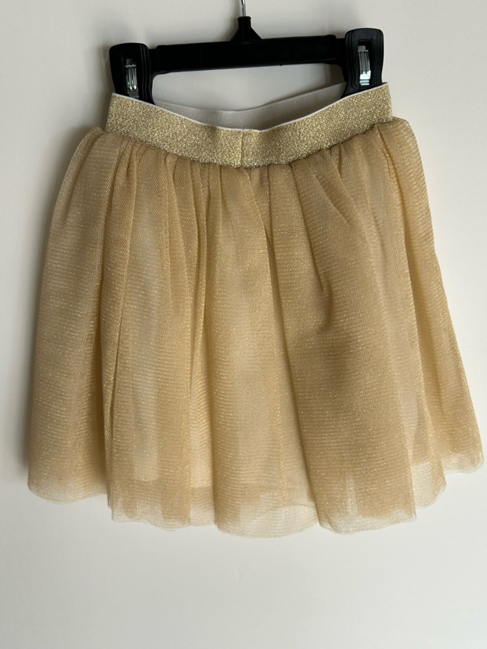 Truly Me by Sara Sara , Sparkly Gold Shimmer Tulle Skirt. Lined.NWT